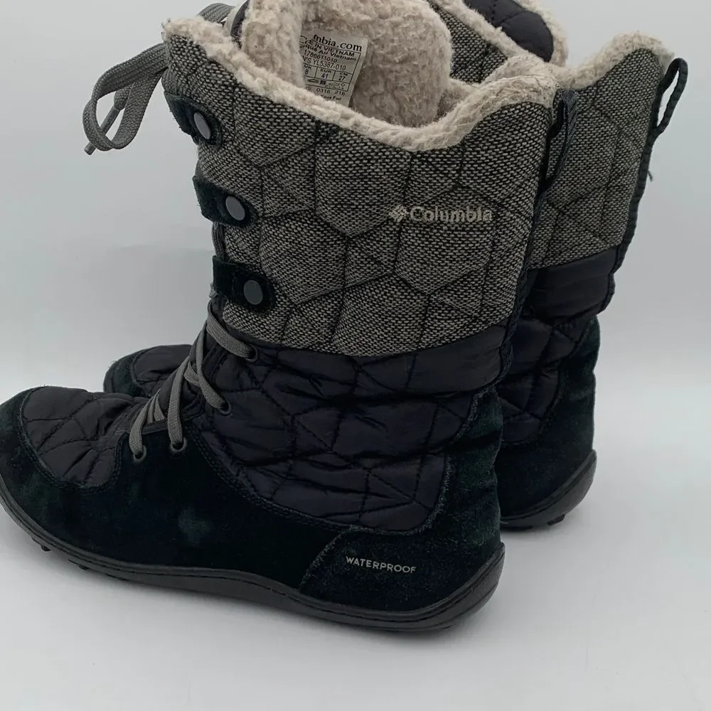 Columbia Women's Black and Gray Winter Boots